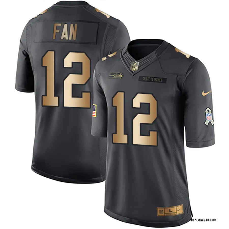 black and gold seahawks jersey