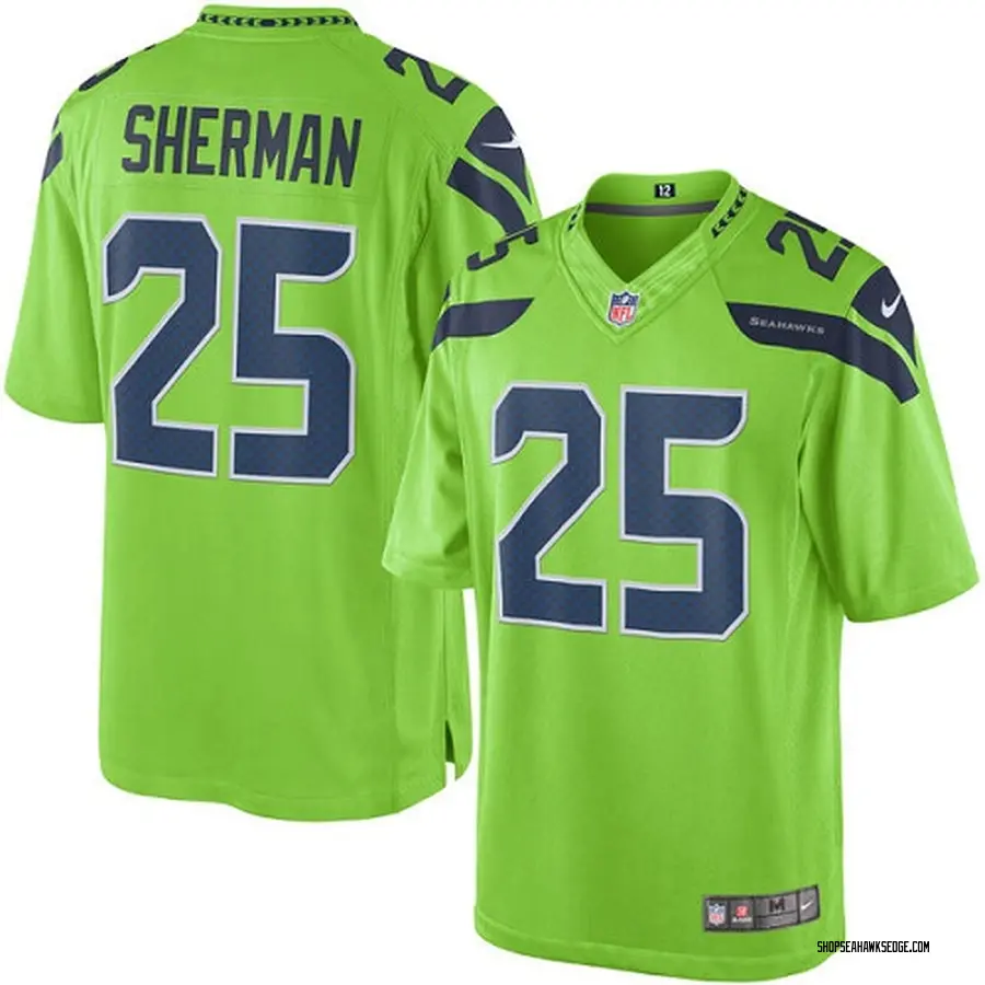 green richard sherman jersey